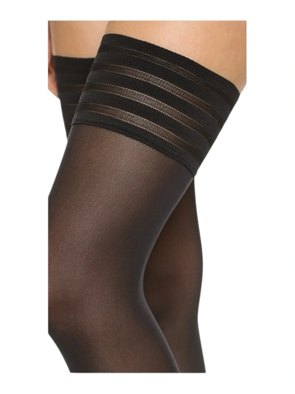 new Wolford 𖦹 Velvet De Luxe 50 Thigh High Stay Up Tights 𖦹 Black 𖦹 Large 𖦹